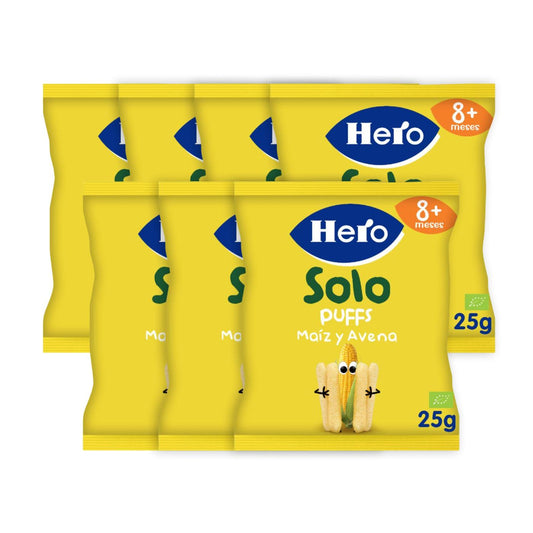 Pack x7 Snacks de Maíz y Avena Eco 25 g- Hero Solo