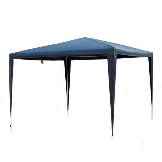 Outsunny Carpa Desmontable Pabellón De Jardín De Tubo Acero Pérgola 2.95x2x2.45m_0
