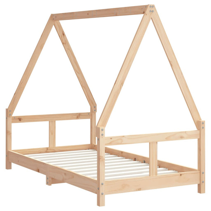Vidaxl Estructura De Cama Para Niños Madera Maciza De Pino 80x160 Cm_5