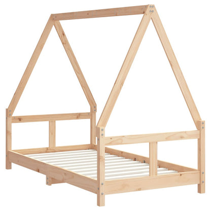 Vidaxl Estructura De Cama Para Niños Madera Maciza De Pino 80x160 Cm_5