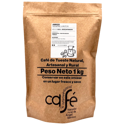 Cafe Sin Intermediarios Café Descafeinado Amigo En Grano Para Filtro 1 Kg_0
