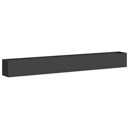 Jardinera De Acero Laminado En Frío Negro 360x40x40 Cm_0
