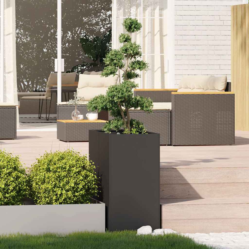 Jardinera Acero Negro 40x80x80 Cm_2
