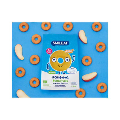 Galletas infantiles ECO de espelta con manzana Smileat, 220g