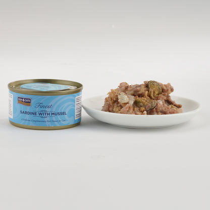 Fish4cats Filete Para Gato – Sardina Con Mejillón 70 G (pack De 10)