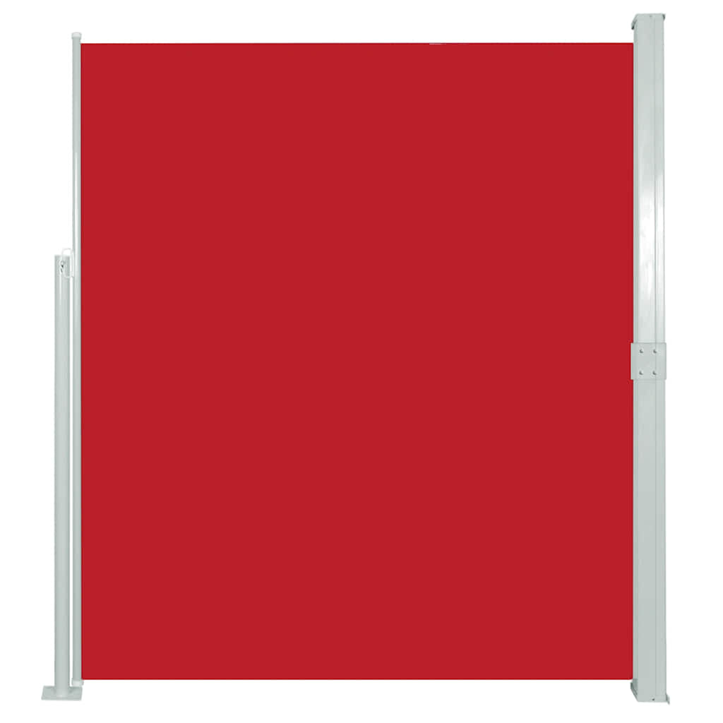 Vidaxl Toldo Lateral Retráctil De Jardín Rojo 140x500 Cm_0