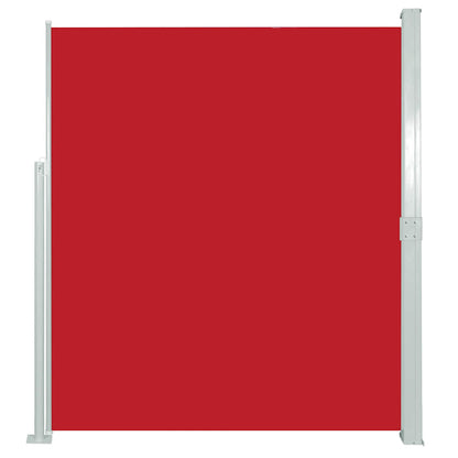 Vidaxl Toldo Lateral Retráctil De Jardín Rojo 140x500 Cm_0