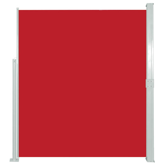 Vidaxl Toldo Lateral Retráctil De Jardín Rojo 140x500 Cm_0