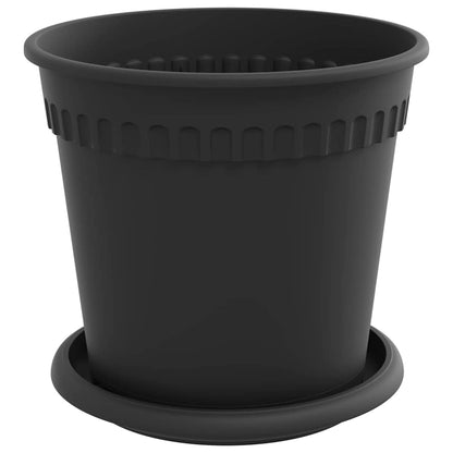 Macetas 24 Pcs Negro Ø 17 X 14 Cm Plástico_4
