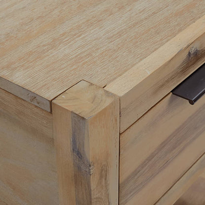 Mesitas De Noche Con Cajones Madera Acacia Maciza 40x30x48 Cm_4