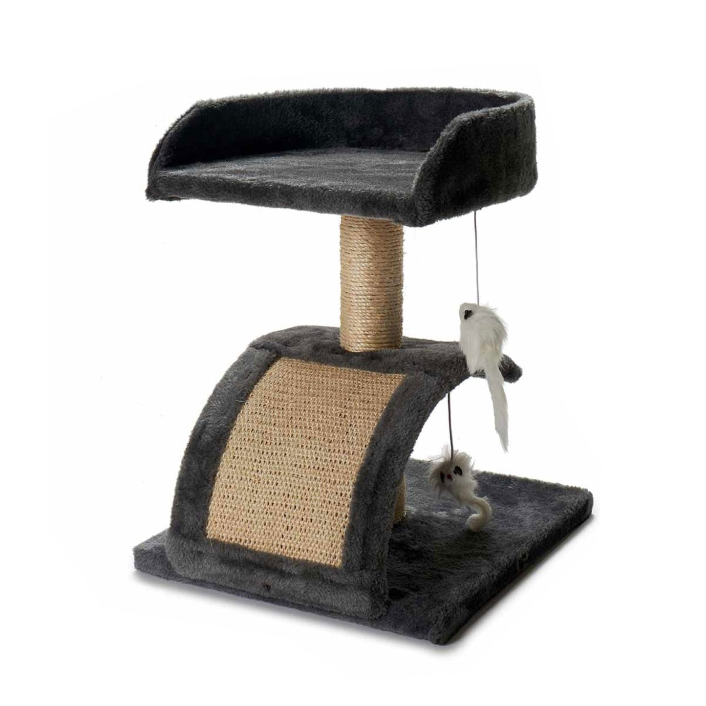 Árbol Para Gatos Con Rascadores Plataforma Y Caseta 31x12x34.5cm