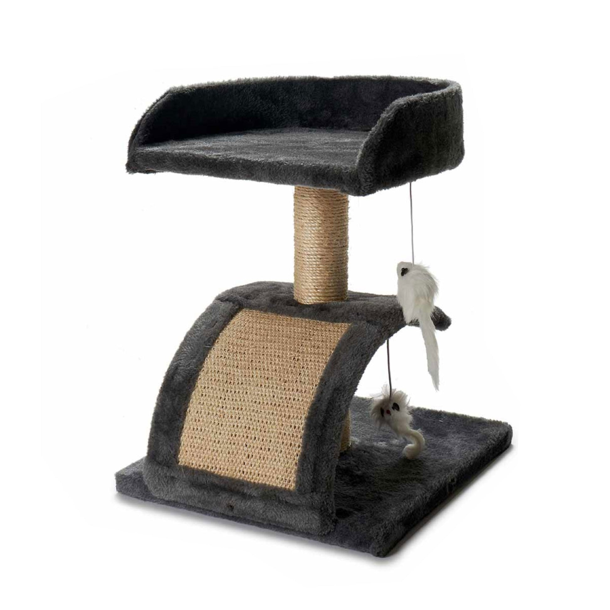 Árbol Para Gatos Con Rascadores Plataforma Y Caseta 31x12x34.5cm