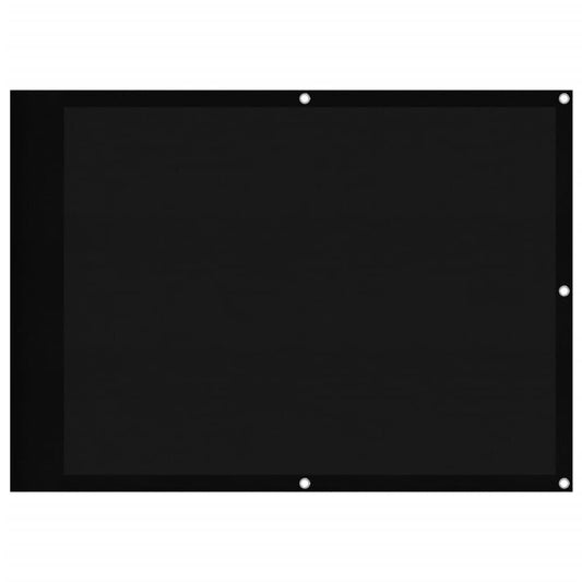 Vidaxl Pantalla De Balcón 100% Poliéster Oxford Negro 75x700 Cm_0
