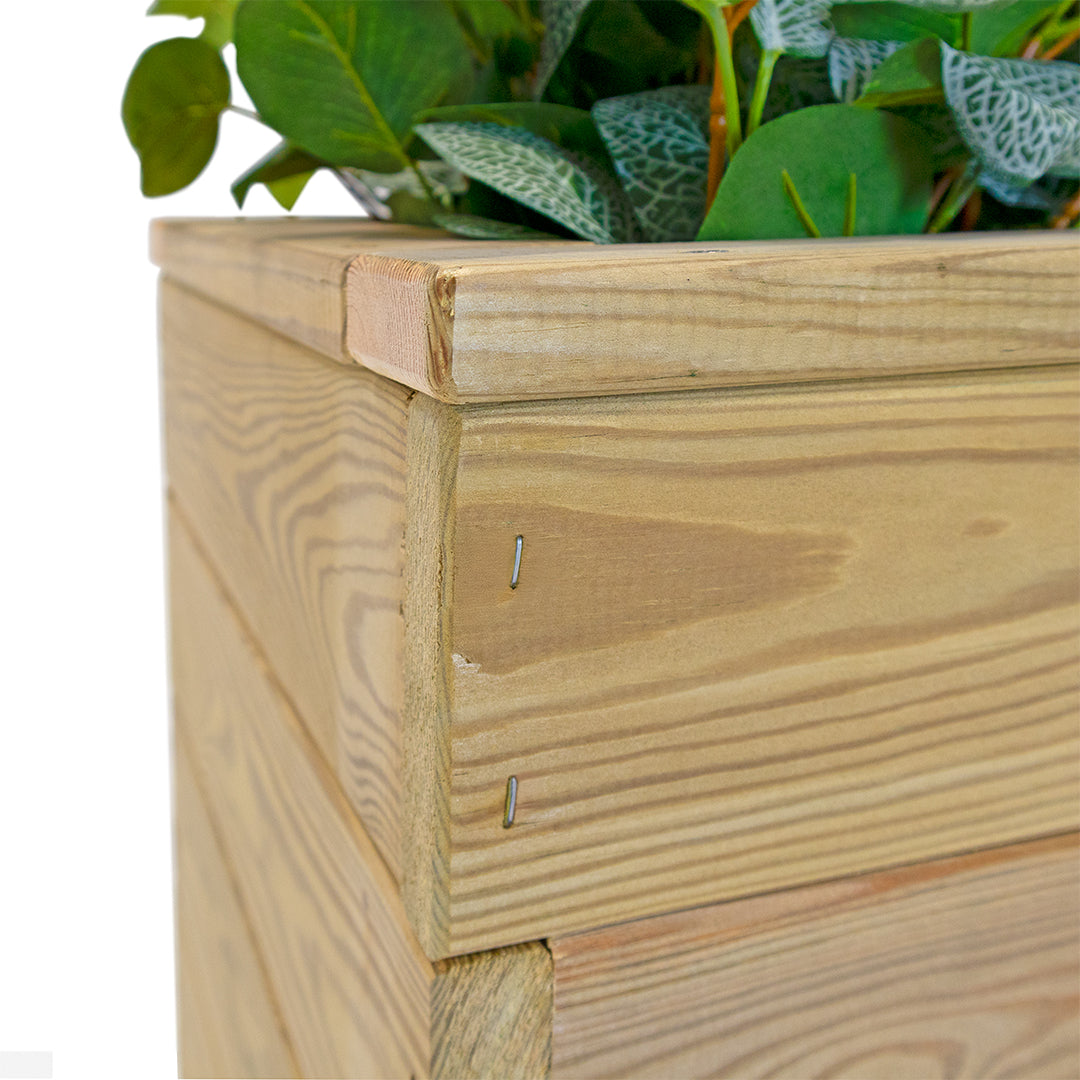 Jardinera De Madera Con Autorriego 110x40x40 Cm Nidum Basic Hortalia_4