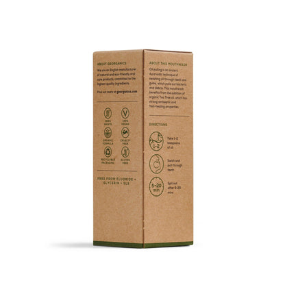 Enjuague Bucal con Aceite de Coco y Árbol del té Georganics  250 ml