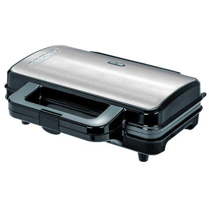 Sandwichera, 2 Sandwiches, Placas Antiadherentes, Tostado Perfecto, Acero Inoxidable Mpm Mop-20m 900w