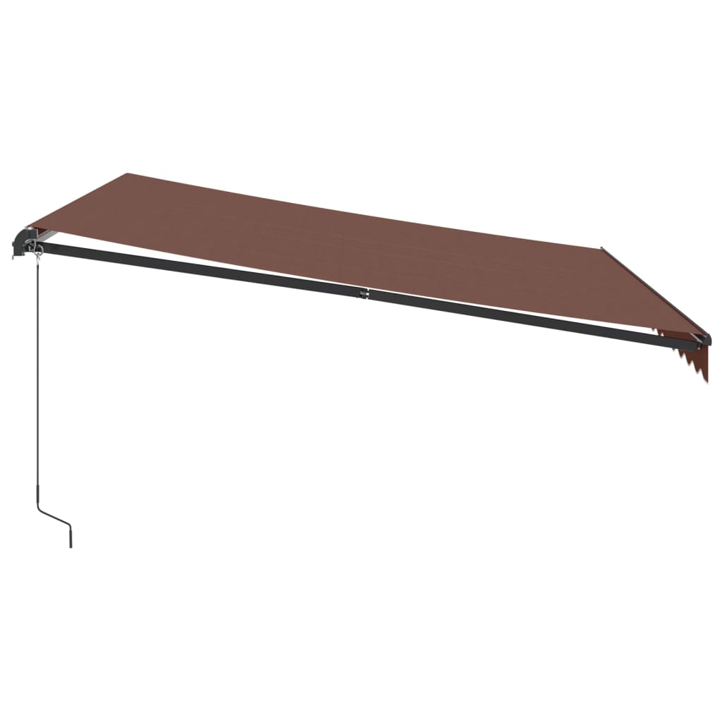 Toldo Retráctil Manual Marrón 400x350 Cm_3