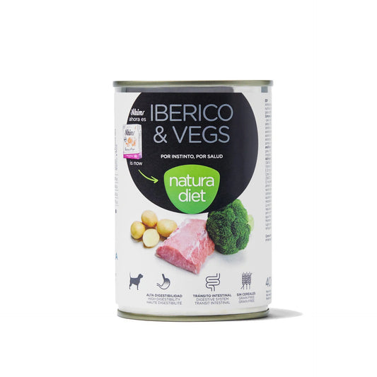 Natura Diet Dog Iberico & Vegs Comida húmeda para perros 400g