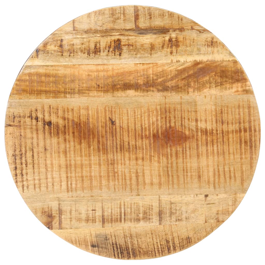 Mesa De Centro De Madera De Mango Rugosa Ø68x43 Cm_2