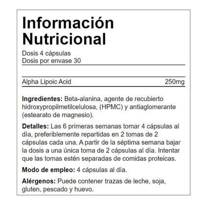 Beta Alanine 120 Caps