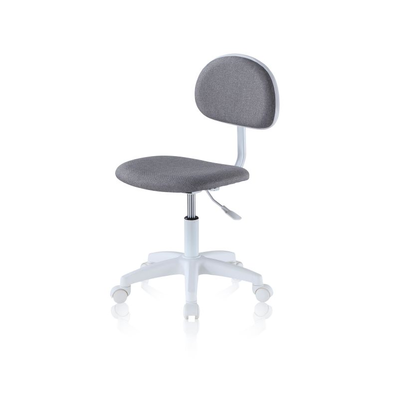 Silla De Estudio Juvenil Lucky Pvc, Gris, 40 X 80 X 50_1