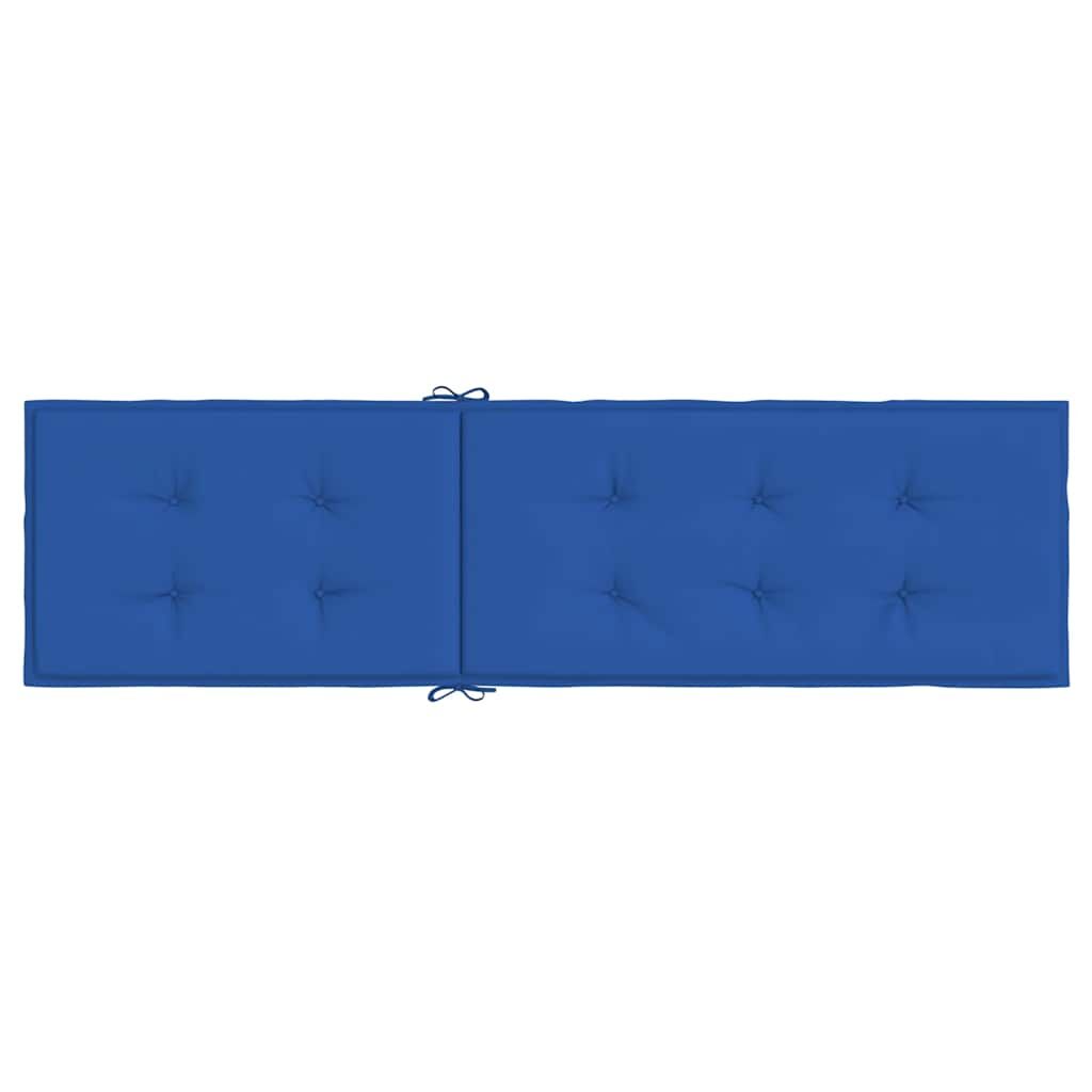 Vidaxl Cojín Para Tumbona Azul Real (75+105)x50x4 Cm_4