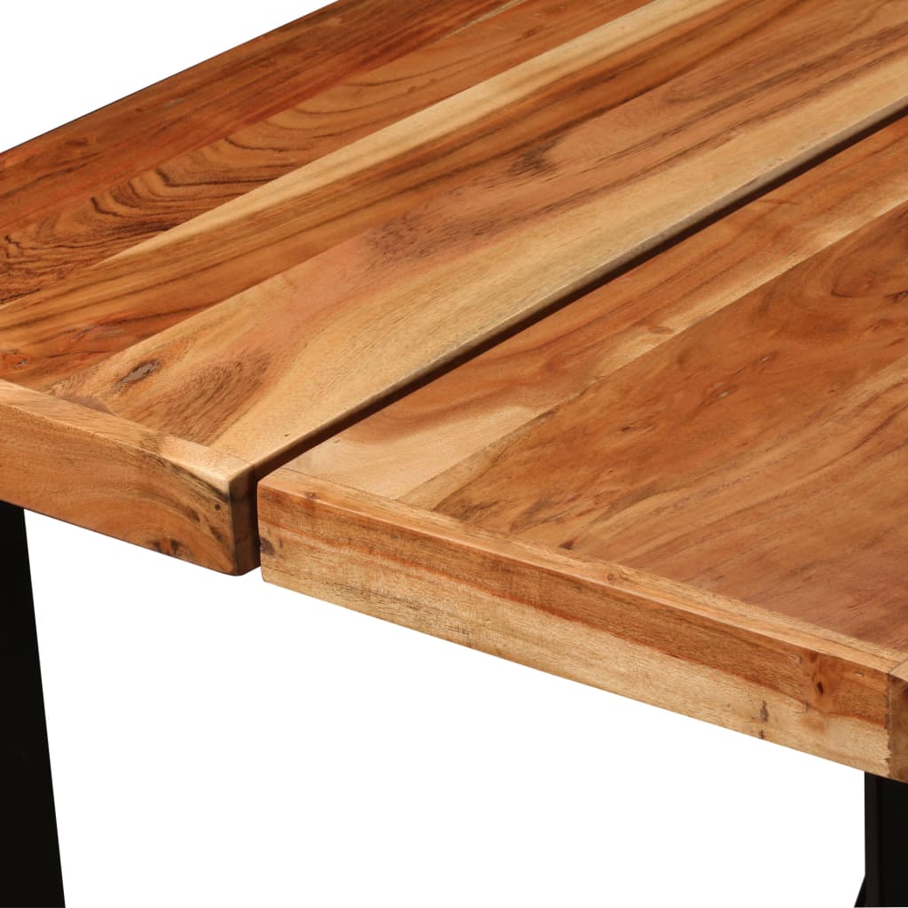 Mesa De Bar De Madera Maciza De Acacia 150x70x107 Cm_3