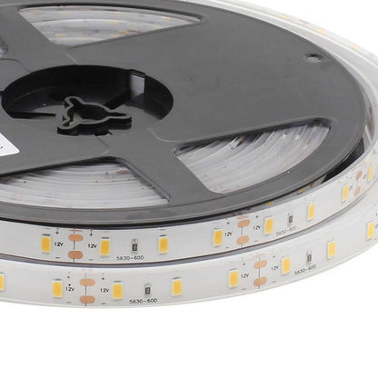 Tira Led Monocolor Hq Smd5630, Chipled Samsung Dc12v, 5m (60led/m),72w, Ip68, Blanco Cálido_1