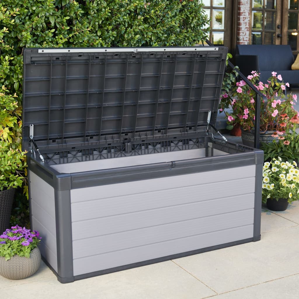 Keter Caja De Almacenaje Para Jardín Premier Gris 570 L_1