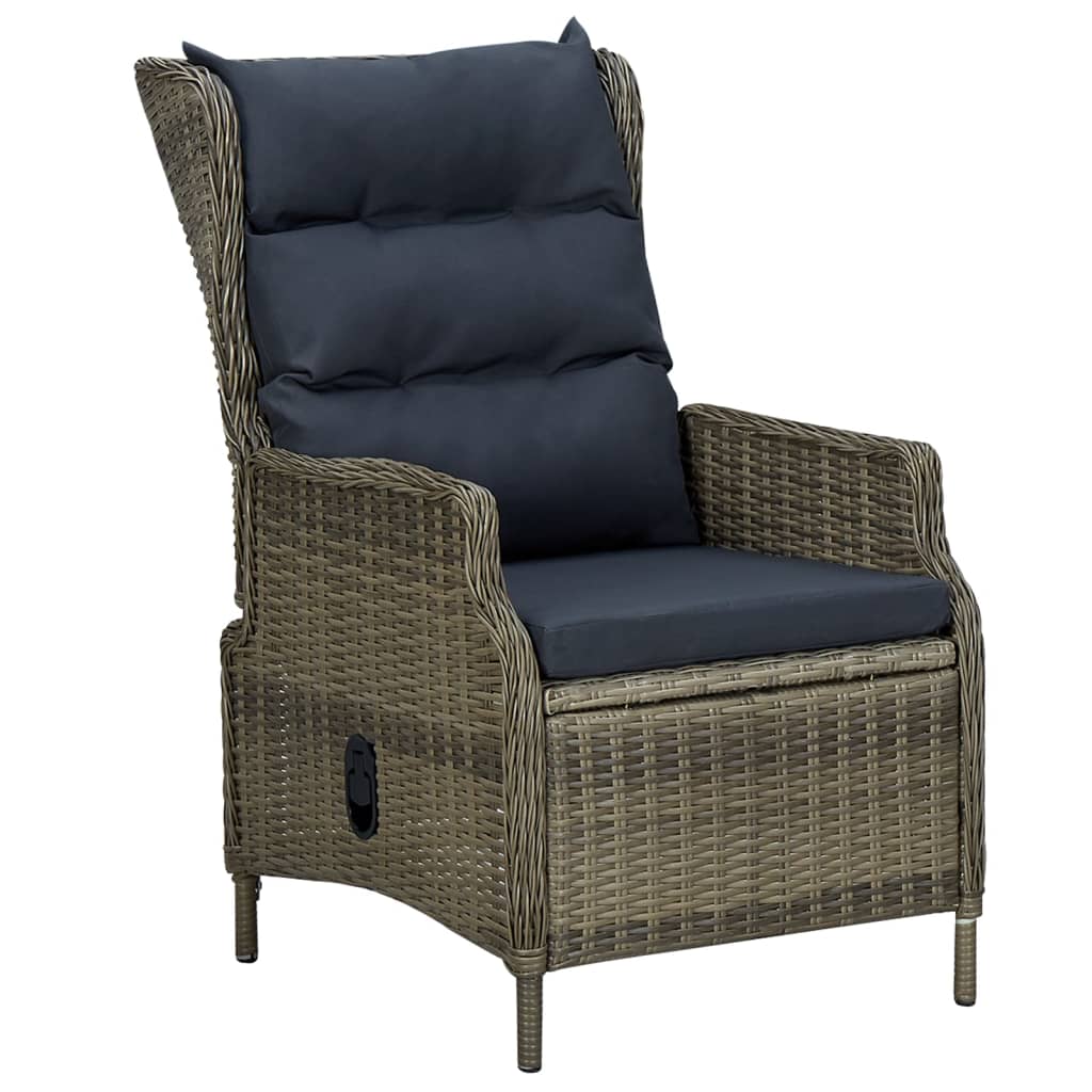 Vidaxl Juego De Comedor Para Jardín 7 Piezas Marrón_5