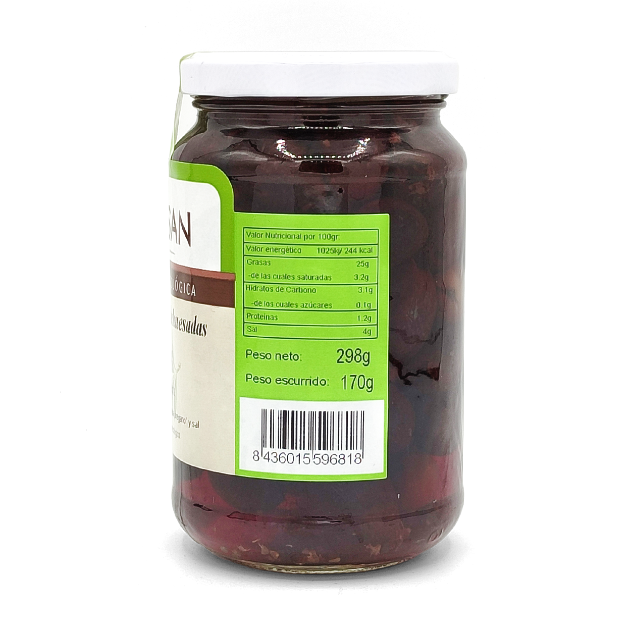 Aceitunas Negras Deshuesadas Kalamata Ecológicas 170gr_2