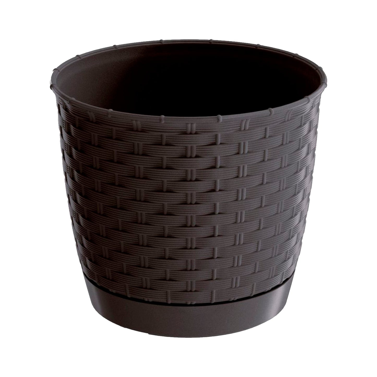 Maceta Ratolla Round 1,2l., Dimensiones (mm) 145x145x127, Color Ocre Oscuro_0