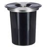 Cubo Integrable En Encimera 5l Tapa Acero Inox Negro