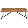 Mesa De Centro Madera Maciza De Acacia 110x110x36 Cm