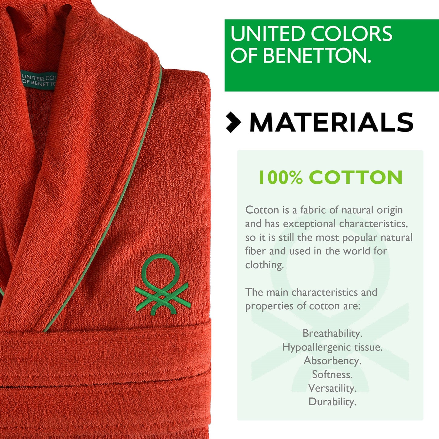 Albornoz S/m 360gsm 100% Algodón (rojo)_2