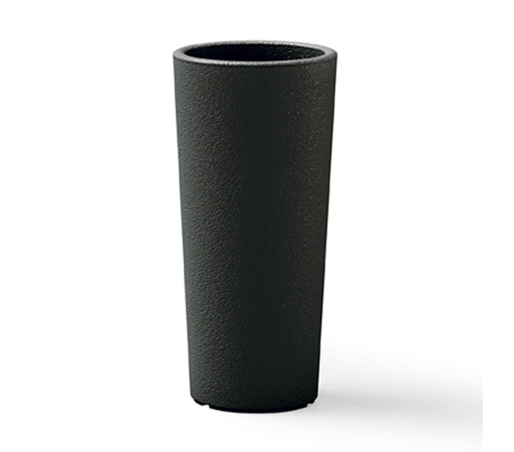 Veca Macetero Plástico Redondo Antracita 38x85 Cm_0