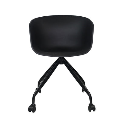 Silla De Escritorio Con Ruedas New Age Negro 78,6x56x49cm Thinia Home_1