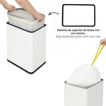 Cubo Basura 70l Blanco Acero Con Sensor Y Filtro Antiolor Wellhome_2