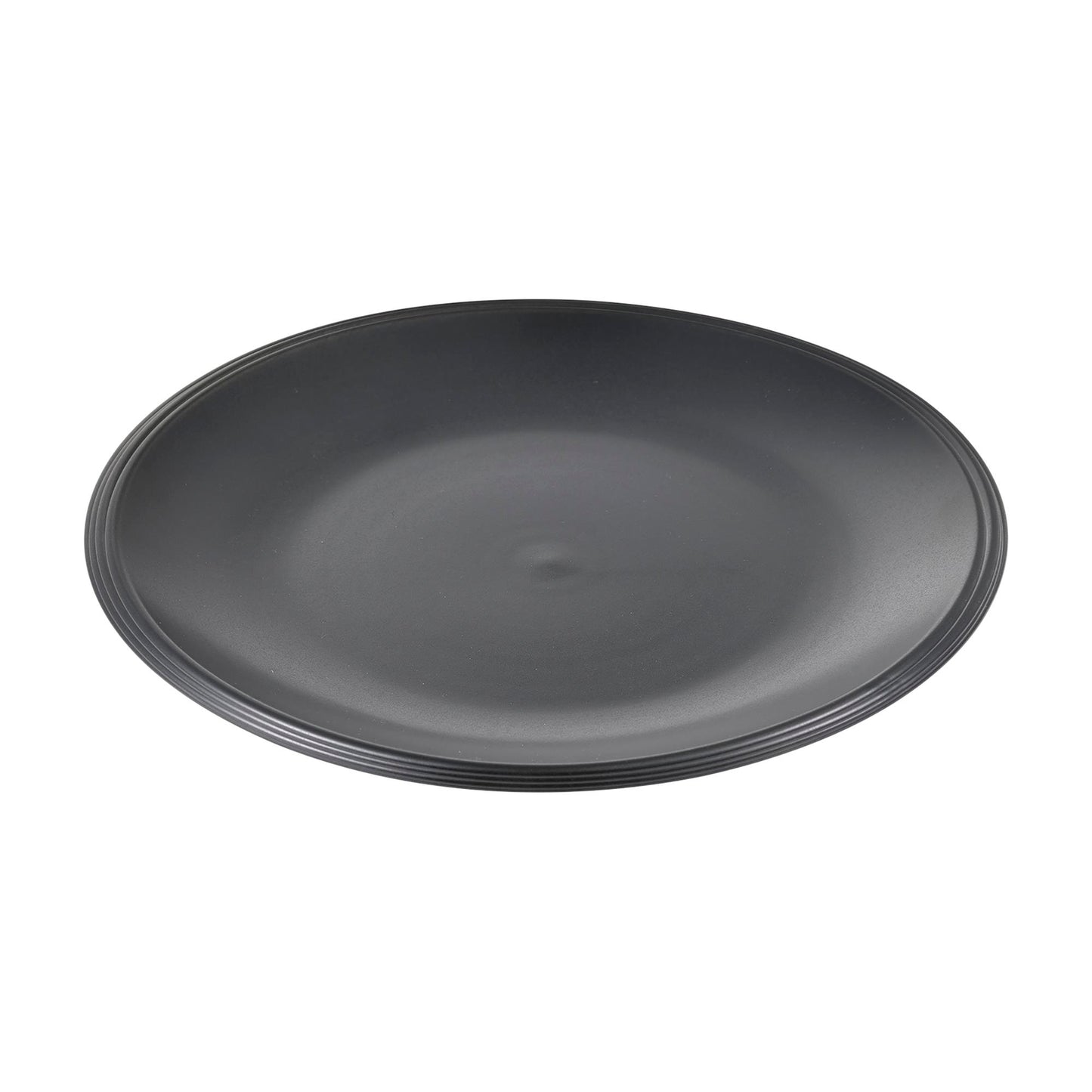 Juego De 4 Platos Ø27cm Bbq Para Carne Cerámicos Negro Bergner_0