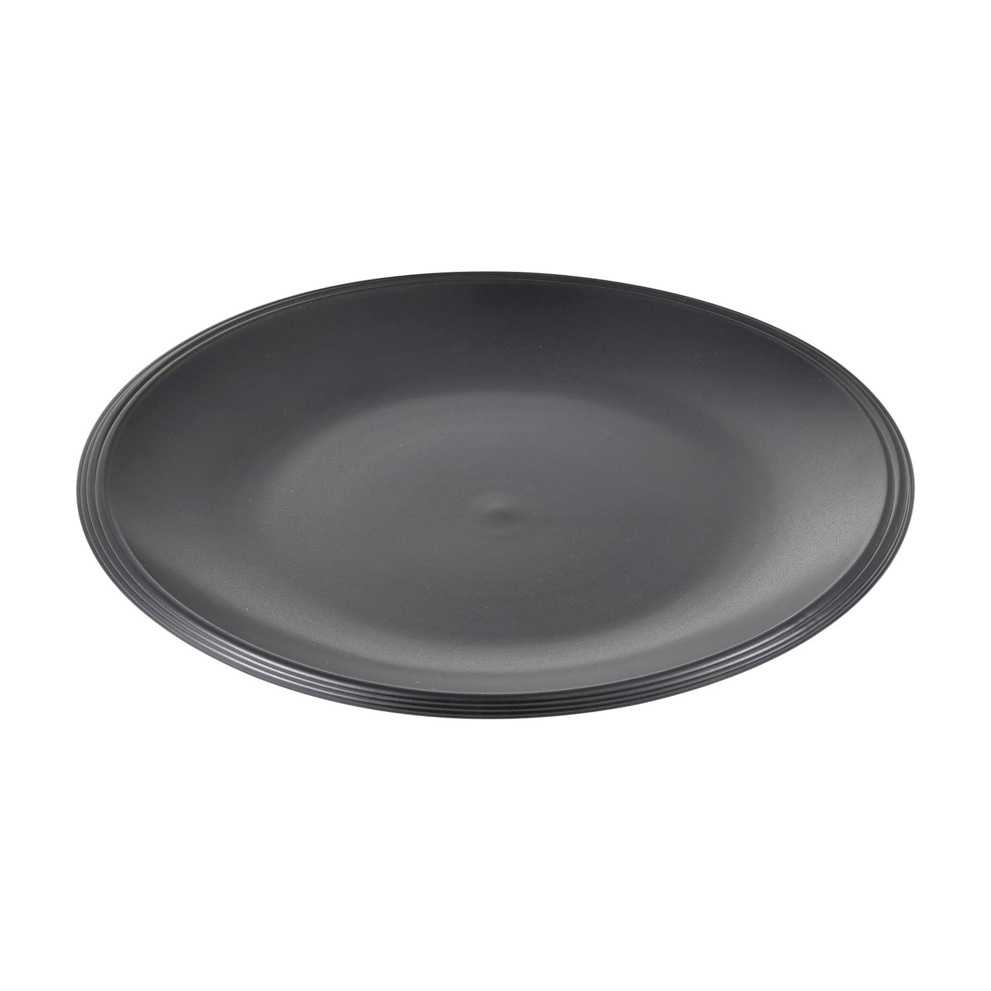 Juego De 4 Platos Ø27cm Bbq Para Carne Cerámicos Negro Bergner_0