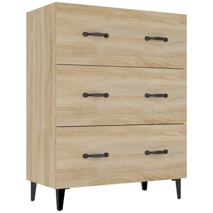 Aparador De Madera De Ingeniería Roble Sonoma 69,5x34x90 Cm / Vetonek_1