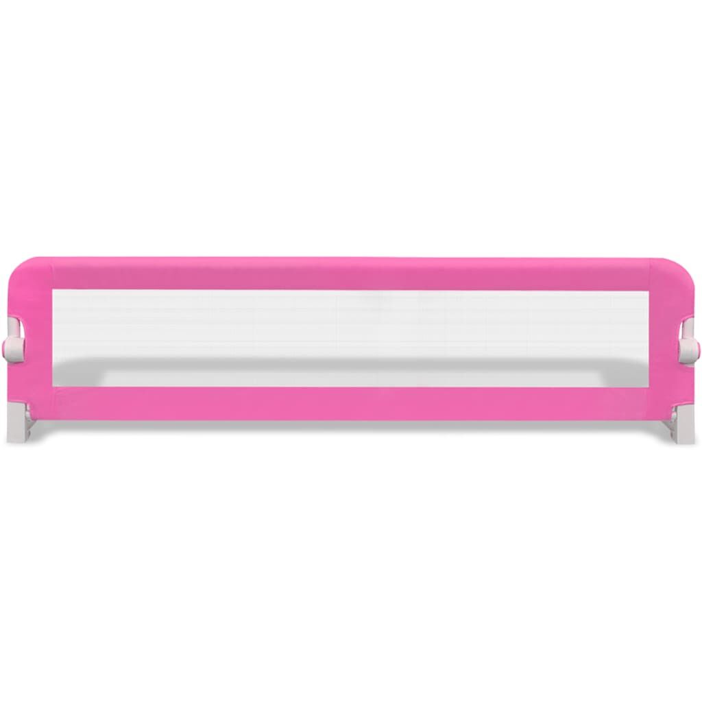 Vidaxl Barandilla De Seguridad Cama De Niño 150x42 Cm Rosa_2