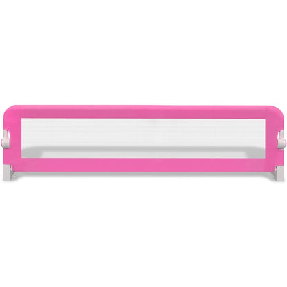 Vidaxl Barandilla De Seguridad Cama De Niño 150x42 Cm Rosa_2