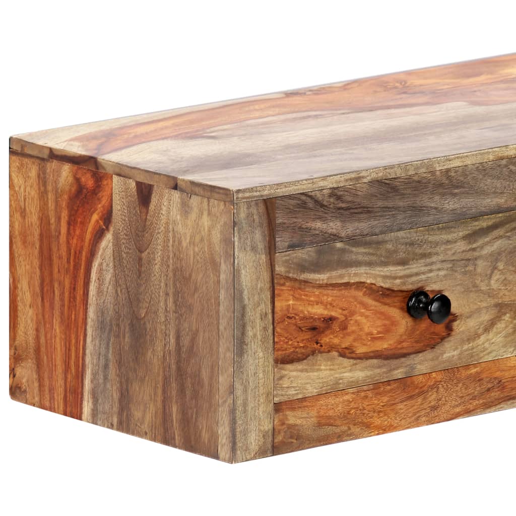Mesa Consola De Pared Madera Maciza De Sheesham 100x25x20 Cm_2