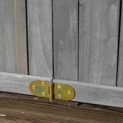 Jardinera Outsunny Madera De Abeto Gris 70x30x25 Cm_4