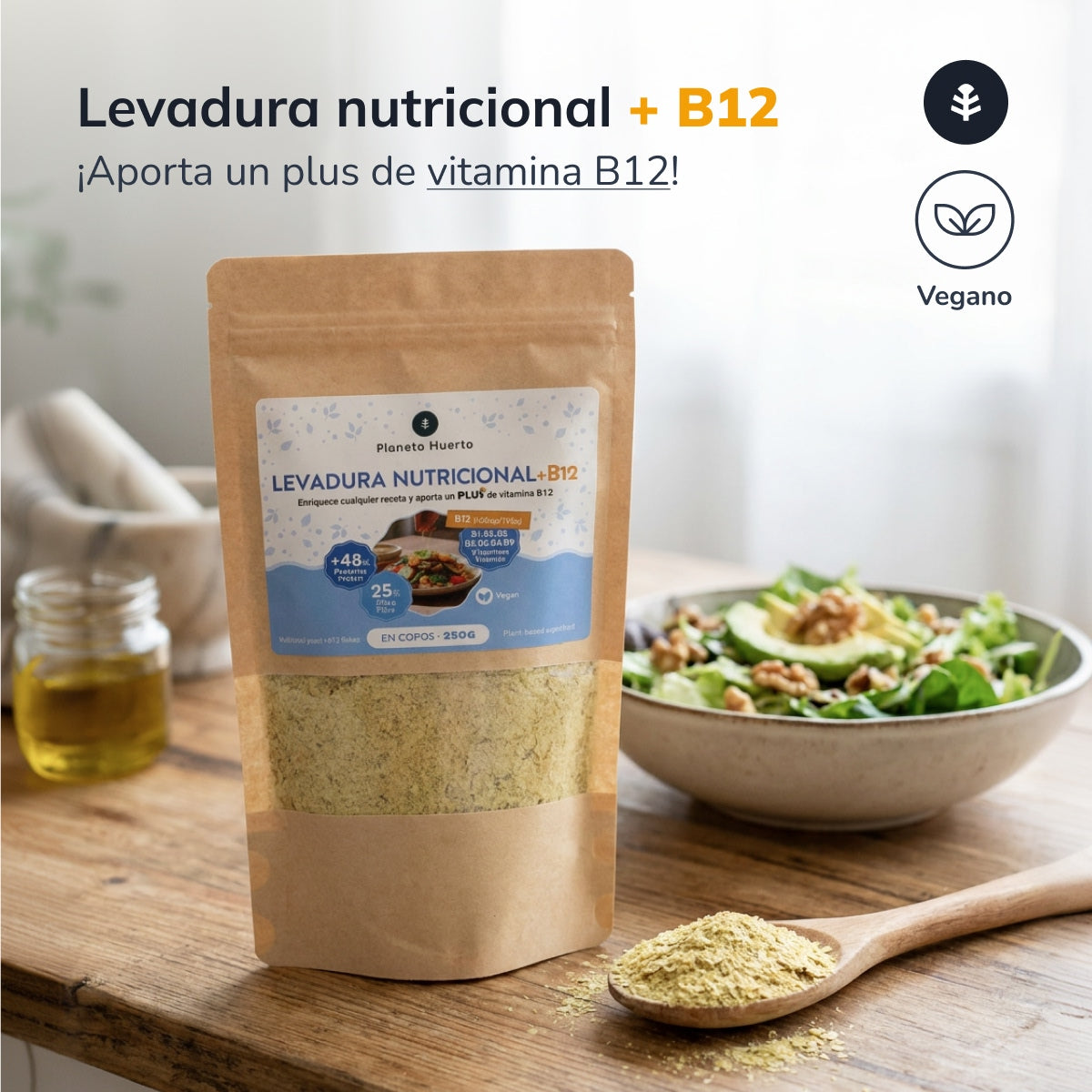 Levadura Nutricional + B12 Planeta Huerto 250 g