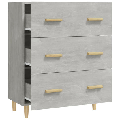 Aparador De Madera Contrachapada Gris Hormigón 70x34x90 Cm / Vetonek_4