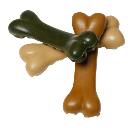 1kg Snacks Dental Para Perro, En Forma De Hueso Grande 12cm, Multisabor Sin Gluten, 17u Aprox_1