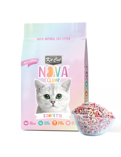 Kit Cat Arena Eco SoyaClump - Confetti 7 L Arena para gatos