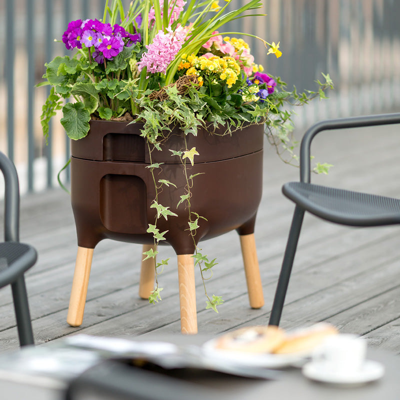 Jardinera Elevada Urbalive Low Verde Claro Marrón._1